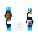 Шлейф для Apple iPhone 5 на кнопку HOME с белой кнопкой