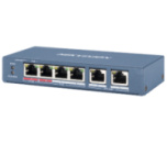 4-портовий некерований POE комутатор Hikvision DS-3E0106HP-E , 4×100 Мбіт/с RJ45 (1 Hi-PoE) + 2×100 Мбіт/с