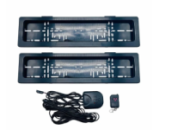 Рамка-шторка для номерів авто з пультом керування – подвійна рамка переворот номерів 2 шт