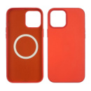 Чехол Leather Case with MagSafe для Apple iPhone 12 Pro Max  10 оранжевый