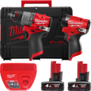 Набір інструментів M12 FPP2A2-402X FUEL POWER PACK IN2 (Дриль-шуруповерт M12 FPD2, Гвинтокрут 1/4« HEX M12 FID2, заряд.пристрій,