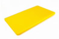 Двусторонняя разделочная доска LDPE, 500 × 300 × 20 мм, желтая
