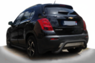 Задняя дуга AK007 Черная (нерж. сталь) для Chevrolet Trax 2012-2023 гг
