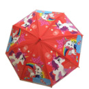 Зонт детский складной 9555 85 см красный