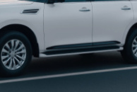 Дверные молдинги (4 шт, черные) для Infiniti QX80 2013-2024 гг