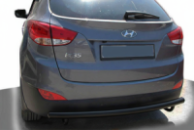 Задняя защита AK002 Черный (нерж. сталь) для Hyundai IX-35 2010-2015 гг