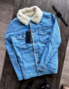 Джинсовая куртка на меху - blue