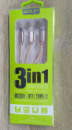 Кабель USB 3 в 1 microUSB/TYPE-C/IPHONE Golf GC-39