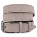 Замшевий ремінь для жінок Vintage 20780 Сірий