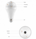 Панорамная IP wi-fi камера лапочка рыбий глаз H-302L