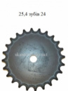 Звездочка шаг t=25.4 зуб=24