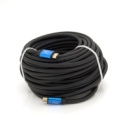 Кабель Merlion HDMI-HDMI 4Kx2K Ultra HD, 25.0m, v2,0,  круглый Black, коннектор Blue, Blister-box, Q10
