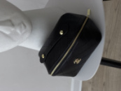 Жіноча косметичка Chanel чорний золото
