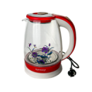 Електричний чайник Rainberg RB 998 з LED підсвічуванням скляний з малюнком