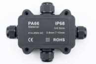 Водонепроницаемая коробка PA66 3-6,5mm (7-10mm), 1-6 контактов, 70 х 40 х 40 мм, IP68