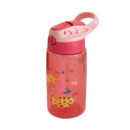 Бутылка для воды с трубочкой Baby пластиковая bottle LB400 500ml Красная детская поилка