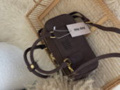 Жіноча сумка Miu Miu Arcadie Textile - Premium кофе