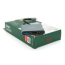 Конвертор iKAKU KSC-750 SHIXIN 3 in 1 (Type-C(папа)  to HDM(мама)+USB 3.0(мама)+PD(мама) 10cm, Silver, Box