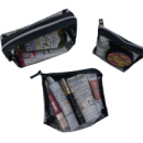 Набор из 3 косметичек для пляжа ORGANIZE (черный)