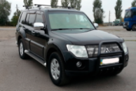 Кенгурятник QT007 Black (нерж.) для Mitsubishi Pajero Wagon IV 2006-2021 гг