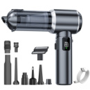 Автомобильный мини пылесос аккумуляторный 6000 мАч беспроводной Черный HP-11-6703BB