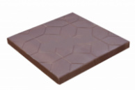 Тротуарная плитка «Мозаика» 500х500х50 коричневая (4 шт/м2)