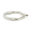 Кабель USB 2.0 AM/BM, 1,5m, 1 феррит, прозрачный