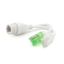 Разветвитель RJ45 8P8C  мама/2 Х папы RJ45 для разветвления кабеля, белый, 8см Q100