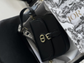 Сумка Christian Dior Bobby на широкому ременці чорний класичний