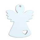 Игрушка на елку Mazhura Ангел MZ-708537 12х10 см белая