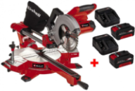 Потужна пила торцювальна акумуляторна Einhell TE-SM 36/210 Li - Solo:з АКБ 18V 2-шт 4,0Ah, диск 210 x 30 х 1.8 мм / 40, 3800 об/хв