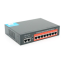 8- портовый гигабитный управляемый PoE коммутатор YOSO YO208-120 с 8 портами POE 1000Мбит + 2 UP-Link 1000Мбит 52V/120W. APP-Amitres