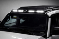 Козырек лобового стекла с LED (Белый) для Toyota Land Cruiser Prado 250 2023- гг