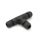 Кабельный T-разветвитель EW-P20T-3P, под кабель 5-9 мм, 16A, 450V, Black
