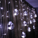 Гірлянда RD-070 Штора Кулька в кульці, Провід-Білий, Колір ламп-Білий