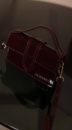 Jacquemus Le Bambino mini burgundy