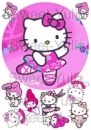 Вафельные картинки на тему: Hello Kitty