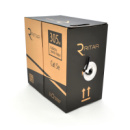 Кабель КНП UTP (4*2*0.5) 4p 24 AWG, Ritar, (CCA), изоляция ПЭ, для нар. работ, 305м, Black, Corton BOX (350x350x430) Q2