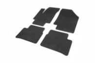 Резиновые коврики (4 шт, Polytep) для Kia Rio 2005-2011 гг