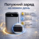 Внешний аккумулятор King Power KPG-316 30000 mAh 22.5W с дисплеем черный