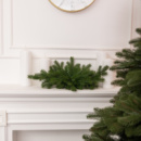 Новогодняя хвойная гирлянда литая зеленая Северная звезда 60*35 см TD-NSTGR1