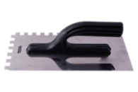 Гладилка нержавеющая Mastertool - 270 x 125 мм, зуб 10 x 10 мм 1 шт.