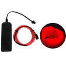Светодиодная лента RESTEQ красная 5м LED неоновый провод с контроллером водонепроницаемый гирлянда для вечеринок Хэллоуина декора