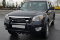 Кенгурятник QT008 Black (нерж) для Ford Ranger 2007-2011 гг