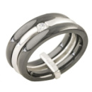 Серебряное кольцо CatalogSilver с керамикой, вес изделия 8,09 гр (1214893) 18.5 размер