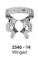 Кламер для молярів, Surgimax No1940 з крилами, Fig 14