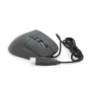 Мышь проводная XSTRIKE XS-102, 1200/1800/2400/3600DPI, кабель 1,5м, Black, Box