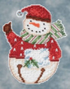 Набір для вишивання «Flurry Snowbell//Сніговик» Mill Hill DM204104