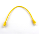 Патч-корд литой RITAR, CCA, UTP, RJ45, Cat.5e, 0,3m, желтый Q710