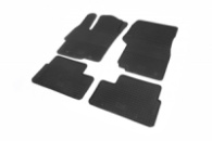 Резиновые коврики (4 шт, Polytep) для Mitsubishi Lancer X 2008-2024 гг